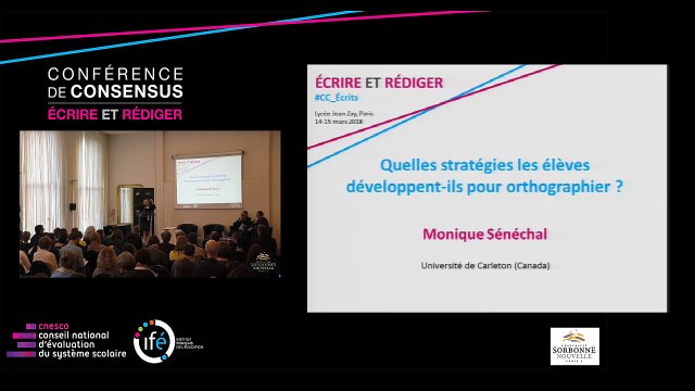 SÉNÉCHAL Quelles stratégies des élèves pour orthographier les mots ?