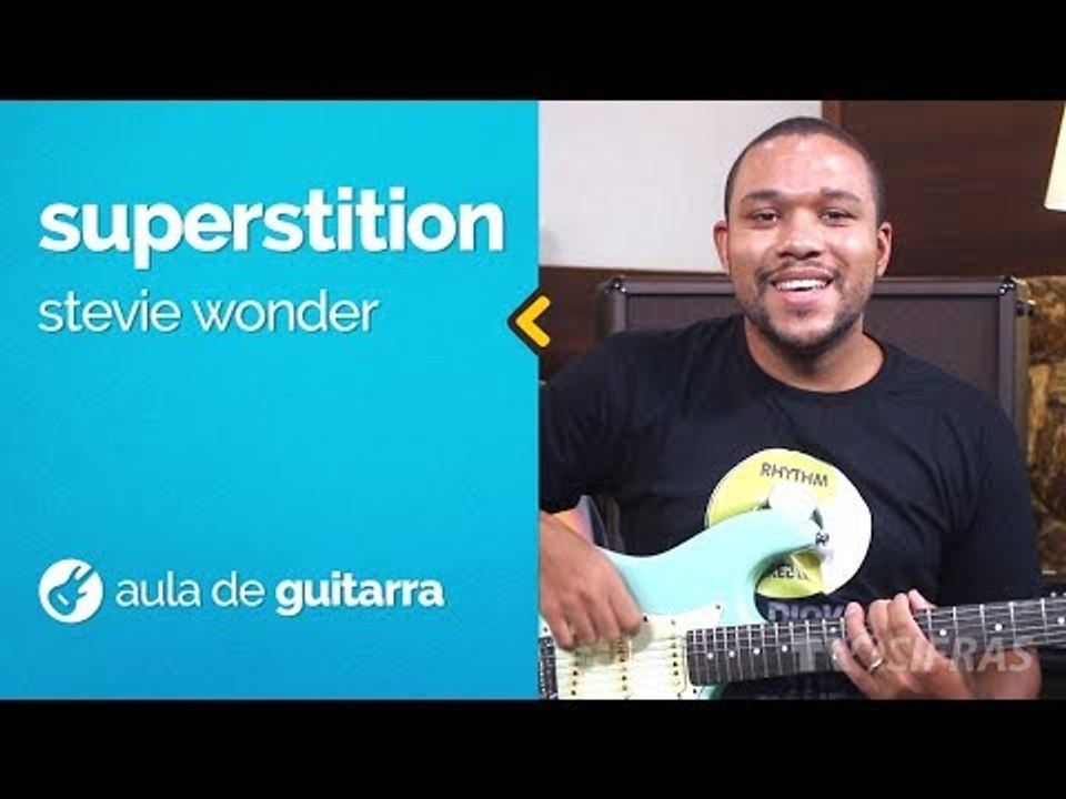 Stevie Wonder - Superstition (como tocar - aula de guitarra)