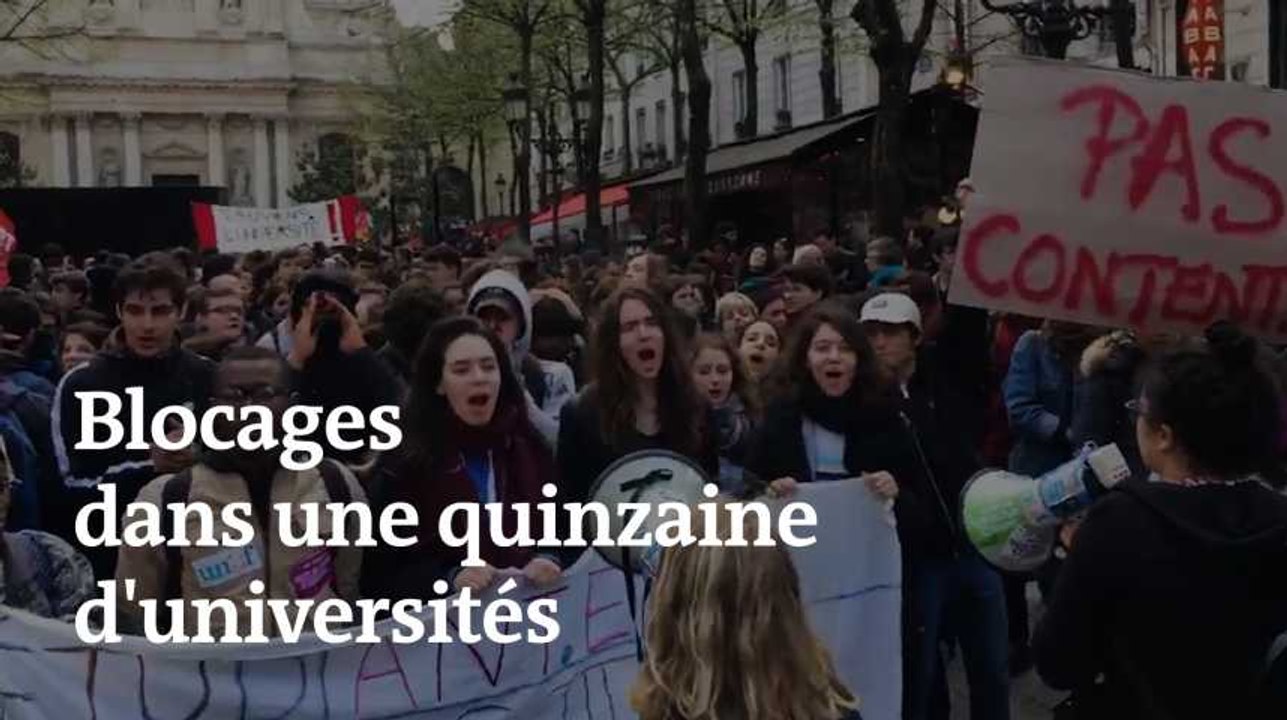 Une quinzaine de facs bloquées : la mobilisation étudiante en images