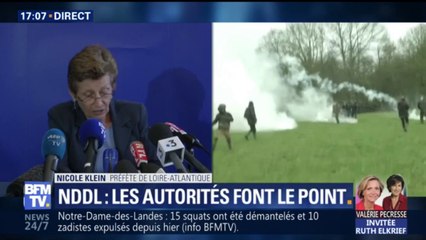 Download Video: NDDL: 10 gendarmes ont été blessés ce mardi par des jets de pavés et cocktails Molotov