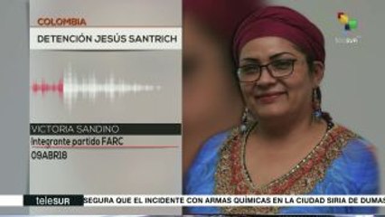 Colombia: FARC califica de montaje, detención de Jesús Santrich