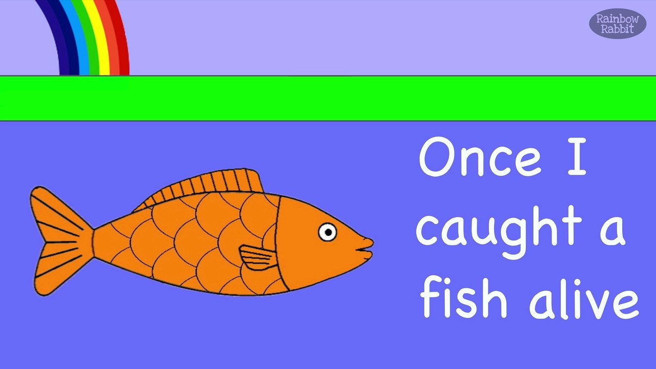 1 2 3 4 5 Once I Caught A Fish Alive | NURSERY RHYME | RainbowRabbit ...