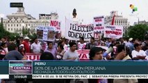 Perú: al menos 90% de la población rechaza a la clase política