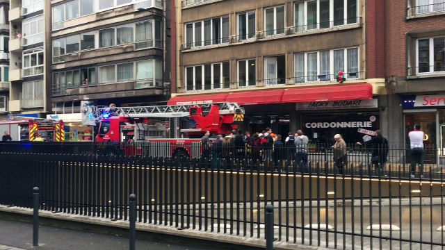 Charleroi: incendie au boulevard Tirou