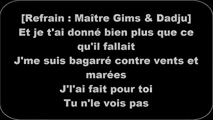 Maître Gims - Tu ne le vois pas