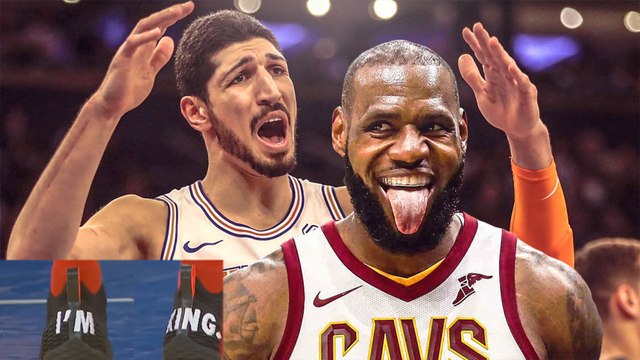 Lebron James TROLLS Enes Kanter With These Nike’s!