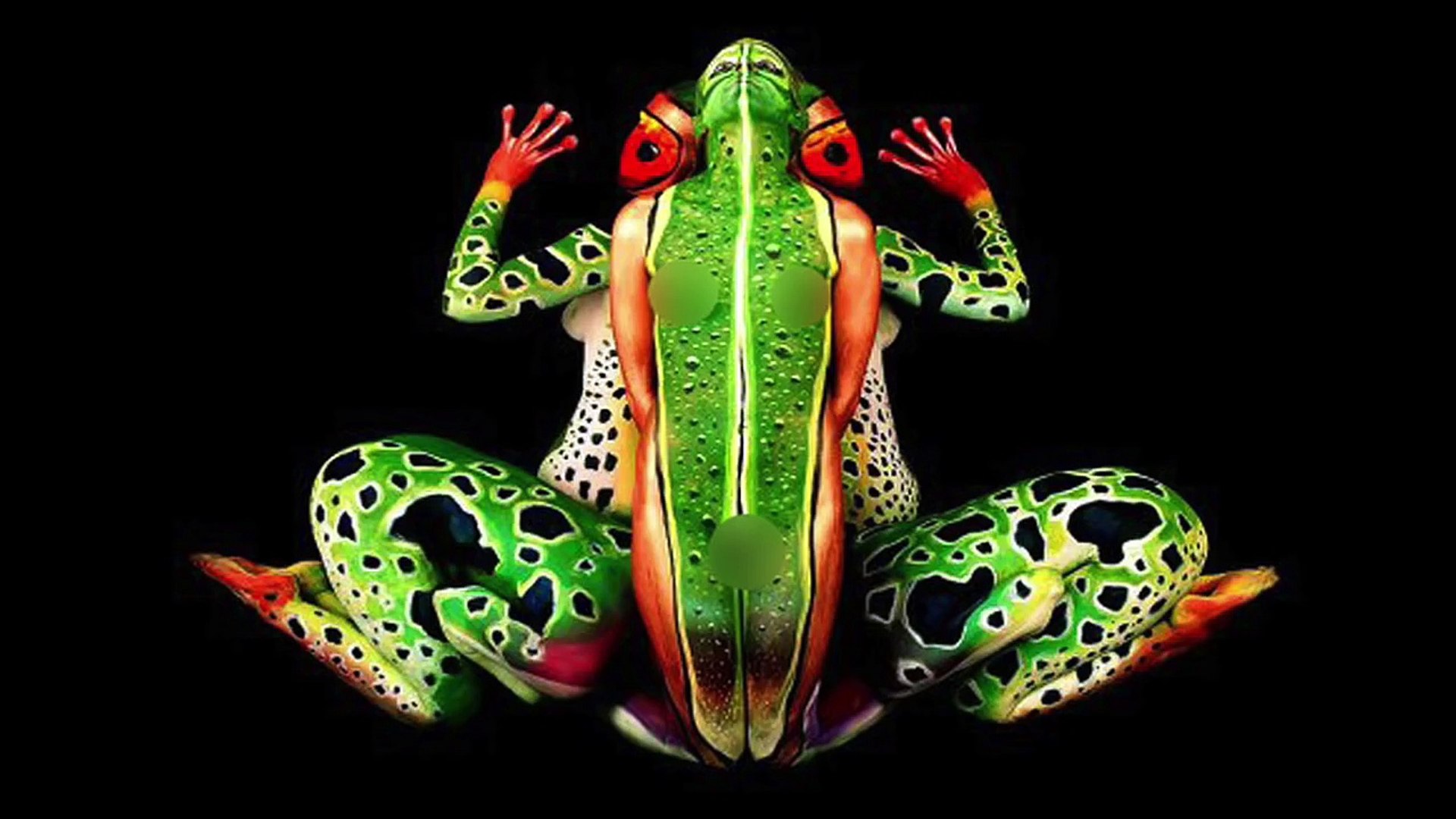 BODY PAINT- Stunning Art Illusions (Painting Animals)