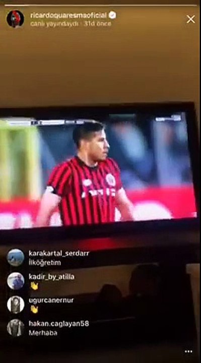 galatasaray'ın yediği son dakika golüne sevinen quaresma