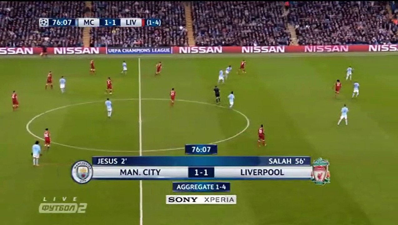 Roberto Firmino Goal HD - Manchester City 1-2 Liverpool 10042018