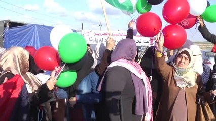 Filistinli Kadınlardan "Büyük Dönüş Yürüyüşü'ne" Balonlu Destek - Gazze