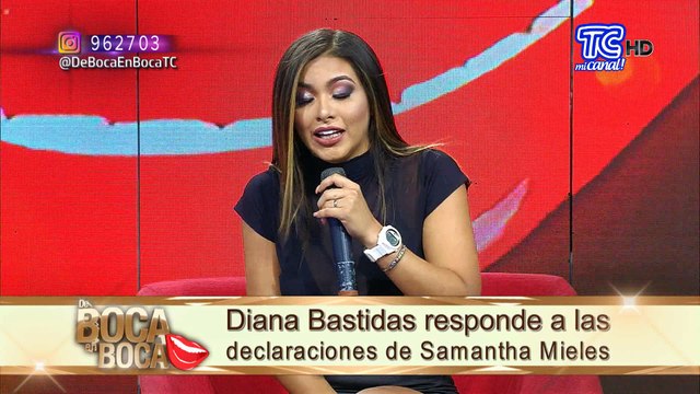 Diana Bastidas responde a las declaraciones de Samantha Mieles