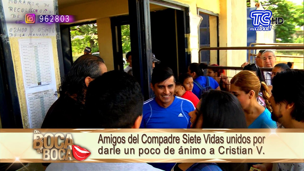 Amigos y excompañeros del “Compadre Siete Vidas” estuvieron visitándolo hoy en la penitenciaria