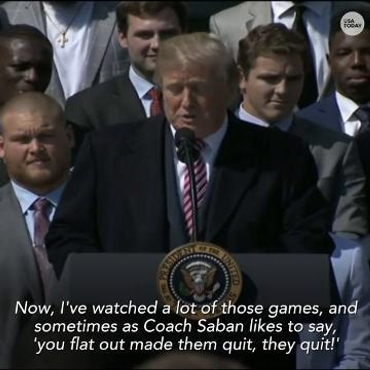 President Trump honors Alabama football at the White House