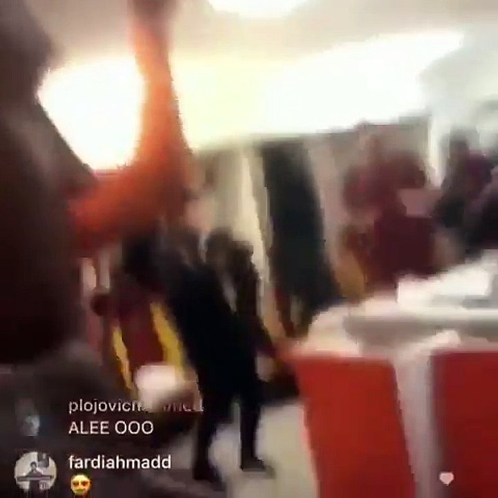 Así celebra la Roma el pase a semifinales