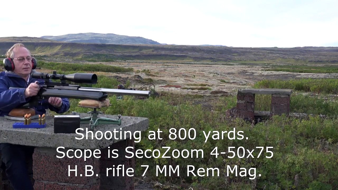 Long range rifle shooting at 800 yards.