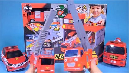 Fire station cars Robocar Poli Tayo car key toys and more