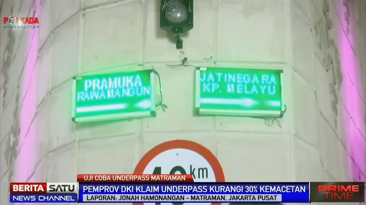 Underpass Matraman  di Uji Coba Berhasil Kurangi Kemacetan