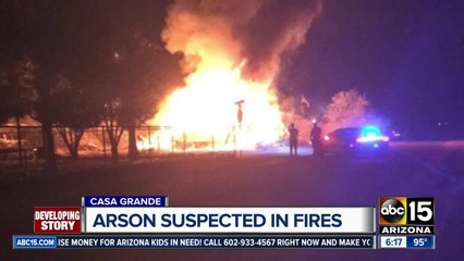 Arson suspected in string of Casa Grande fires