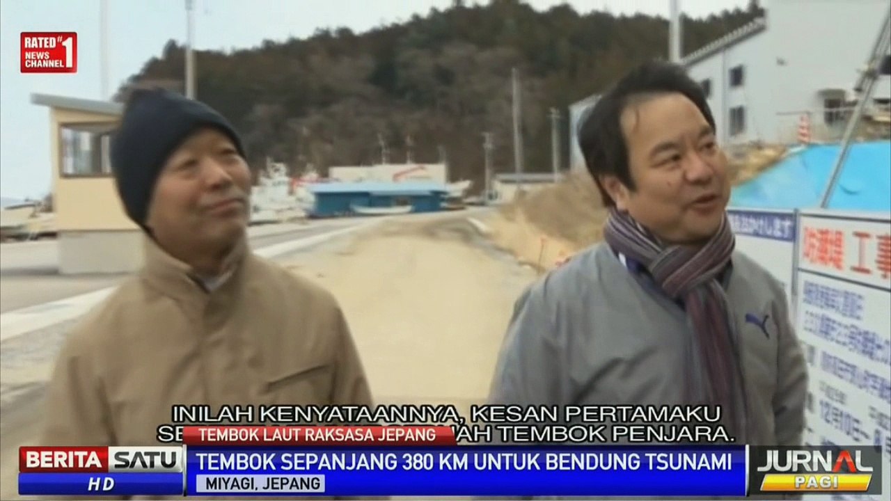 Tembok Laut Raksasa Jepang Penahan Tsunami