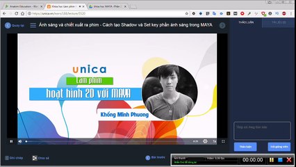 Bài 56-Cách tạo Shadow và Set key phần ánh sáng trong MAYA