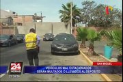 San Miguel: vehículos mal estacionados serán llevados al depósito a partir de mayo