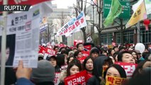 Más de un millón de manifestantes marchan contra la presidenta surcoreana en Seúl