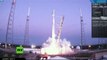 Quinto intento: SpaceX lanza un cohete Falcon y pone en órbita un satélite