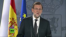 Mariano Rajoy comparece en La Moncloa