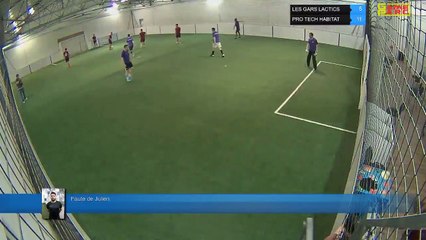 Faute de Julien - LES GARS LACTICS Vs  PRO TECH HABITAT - 10/04/18 20:00 - LIGUE 1