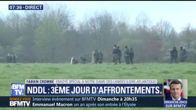 Notre-Dame-des-Landes: les zadistes ont allumé un feu pour empêcher les gendarmes d'intervenir