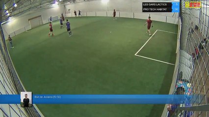 But de Juliano (5-14) - LES GARS LACTICS Vs  PRO TECH HABITAT - 10/04/18 20:00 - LIGUE 1