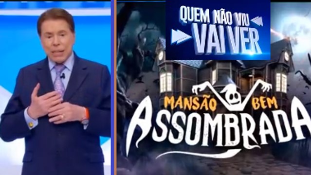 Final Programa Silvio Santos e inicio Quem Não Viu Vai Ver - Mansão Bem Assombrada (08/04/18)