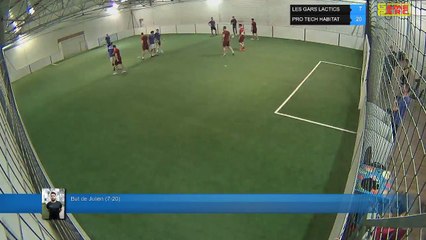 But de Julien (7-20) - LES GARS LACTICS Vs  PRO TECH HABITAT - 10/04/18 20:00 - LIGUE 1