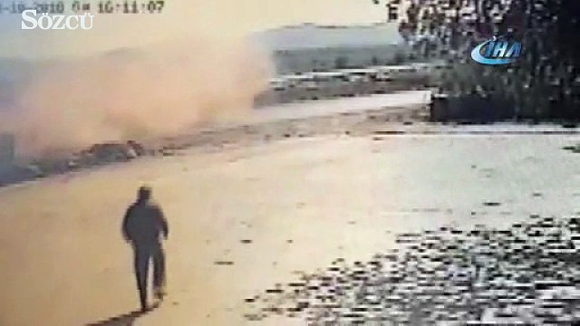 Sanatçı Kabaklı’nın geçirdiği kaza anı kameralarda