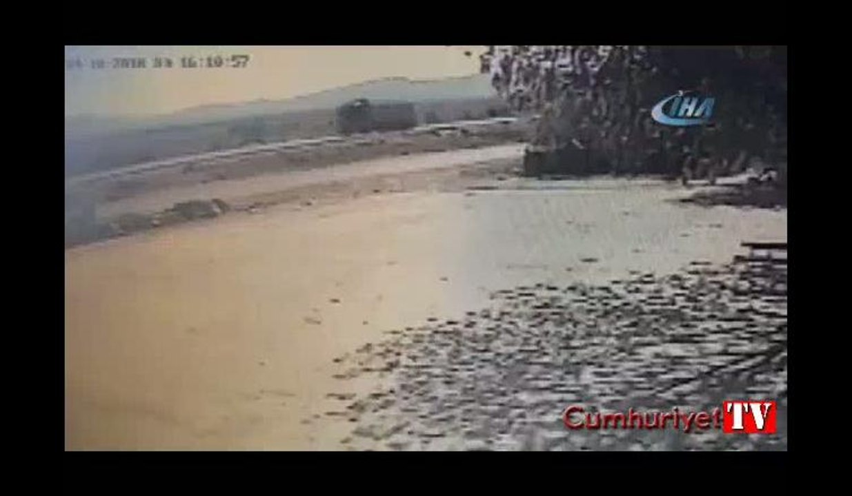 Sanatçı Esat Kabaklı’nın geçirdiği kaza anı kameralarda