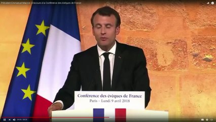 Le discours aux évêques d'Emmanuel Macron
