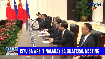 #SentroBalita: Isyu sa WPS, tinalakay sa Bilateral meeting