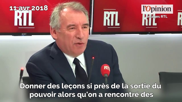 «Les Leçons du pouvoir» d’Hollande: Bayrou dubitatif sur la démarche