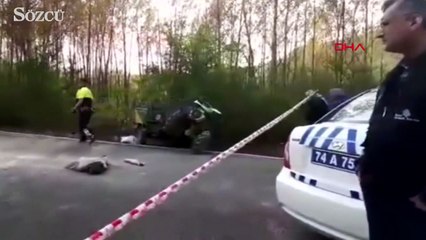 Bartın'da patpat devrildi 1 ölü, 2 yaralı