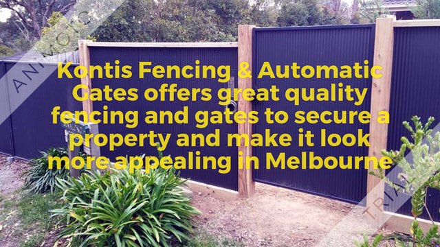 Cost Effective Automatic Sliding Gates in Melbourne by Kontis Fencing