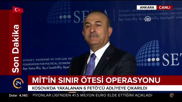 Dışişleri Bakanı Mevlüt Çavuşoğlu konuşuyor