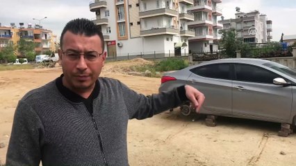 Park ettikleri araçlarını lastiksiz buldular - MERSİN