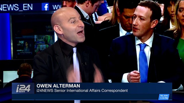 i24NEWS DESK | Mark Zuckerberg questioned in Congress | Wednesday, April 11th 2018