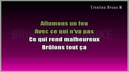 Bénabar - Feu de joie KARAOKE / INSTRUMENTAL