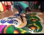 Best Rangoli Design (Peacock rangoli) || radiant rangoli