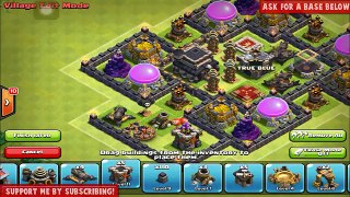 Clash of Clans - 2 Air Sweeper - Push To Champion TH 9 TROPHY BASE