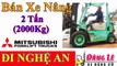 Xuất giao thanh lý xe nâng cũ Mitsubishi 2 tấn đi nghệ an Xe nâng bãi Đăng lê