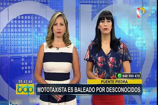 Puente Piedra: mototaxista resultó herido tras ser baleado por desconocidos