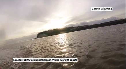 Ride along the sea at Penarth Beach