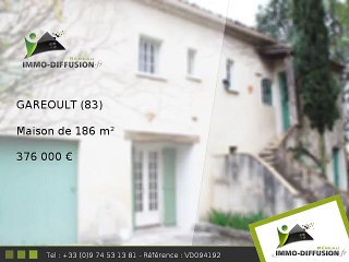 Maison A vendre Gareoult 186m2 - Campagne proche centre